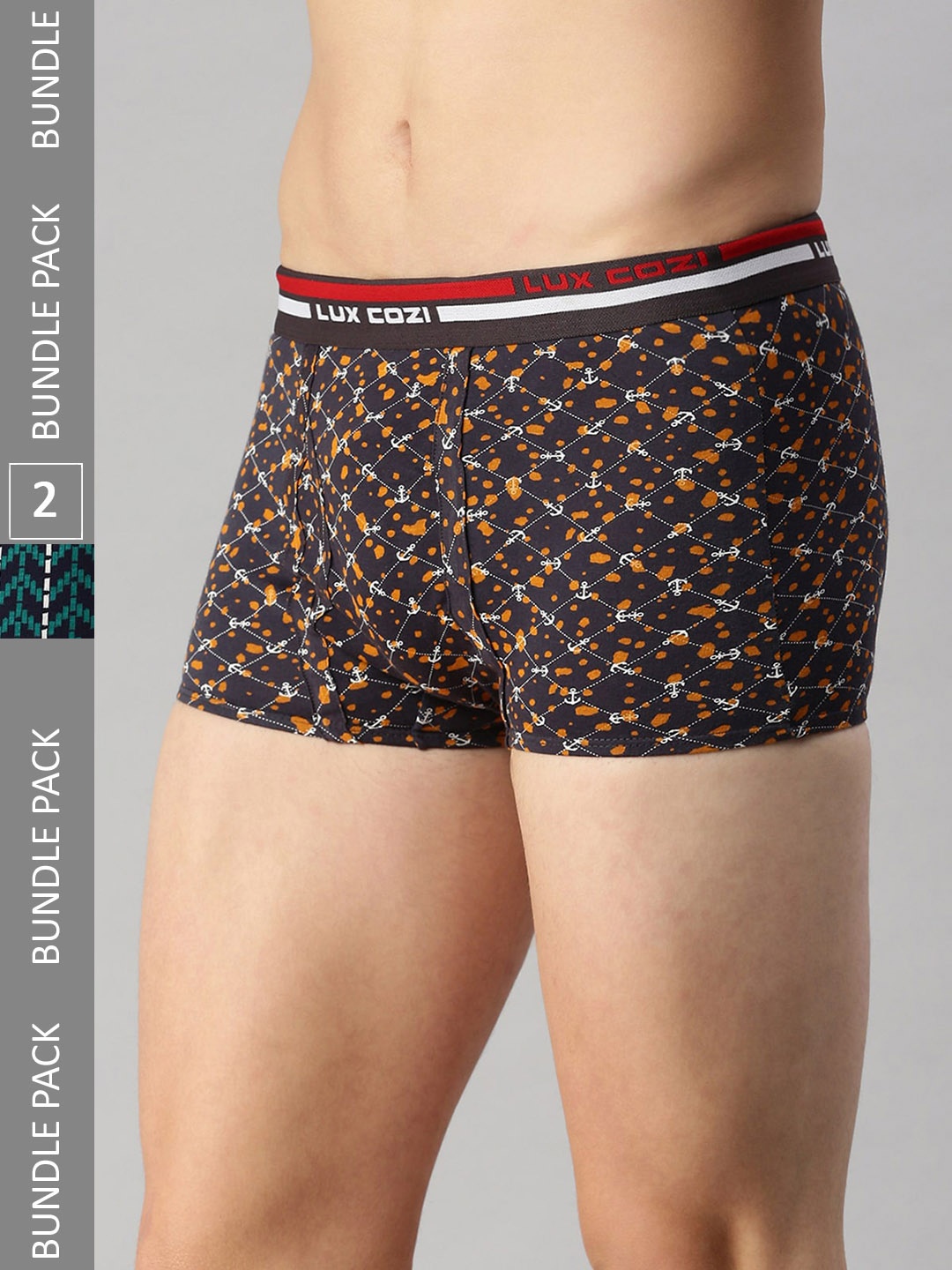 

Lux Cozi Men Pack Of 2 Assorted Cotton Trunks COZI_BIGSHOT_SL_PRINT_OE_AST1_2PC