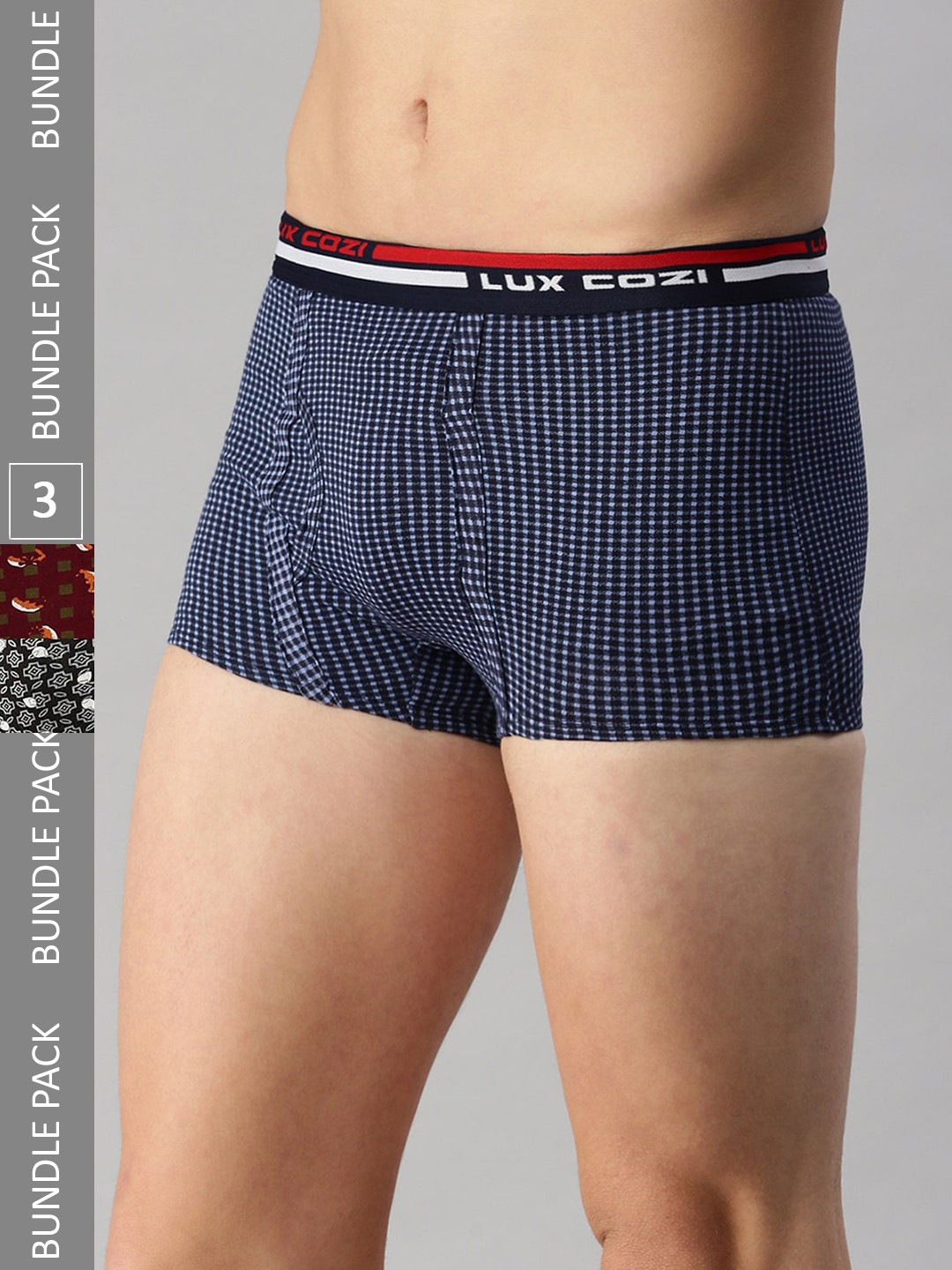 

Lux Cozi Men Pack Of 3 Assorted Printed Cotton Trunk COZI_BIGSHOT_SL_PRINT_OE_AST4_3PC