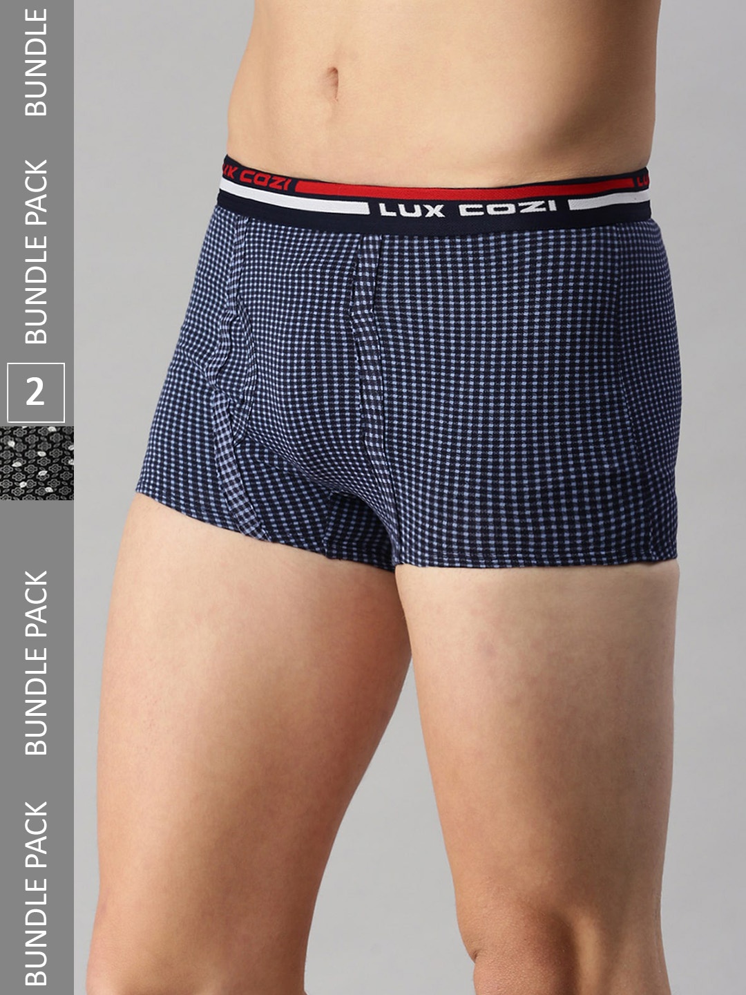 

Lux Cozi Men Pack Of 2 Assorted Cotton Trunks