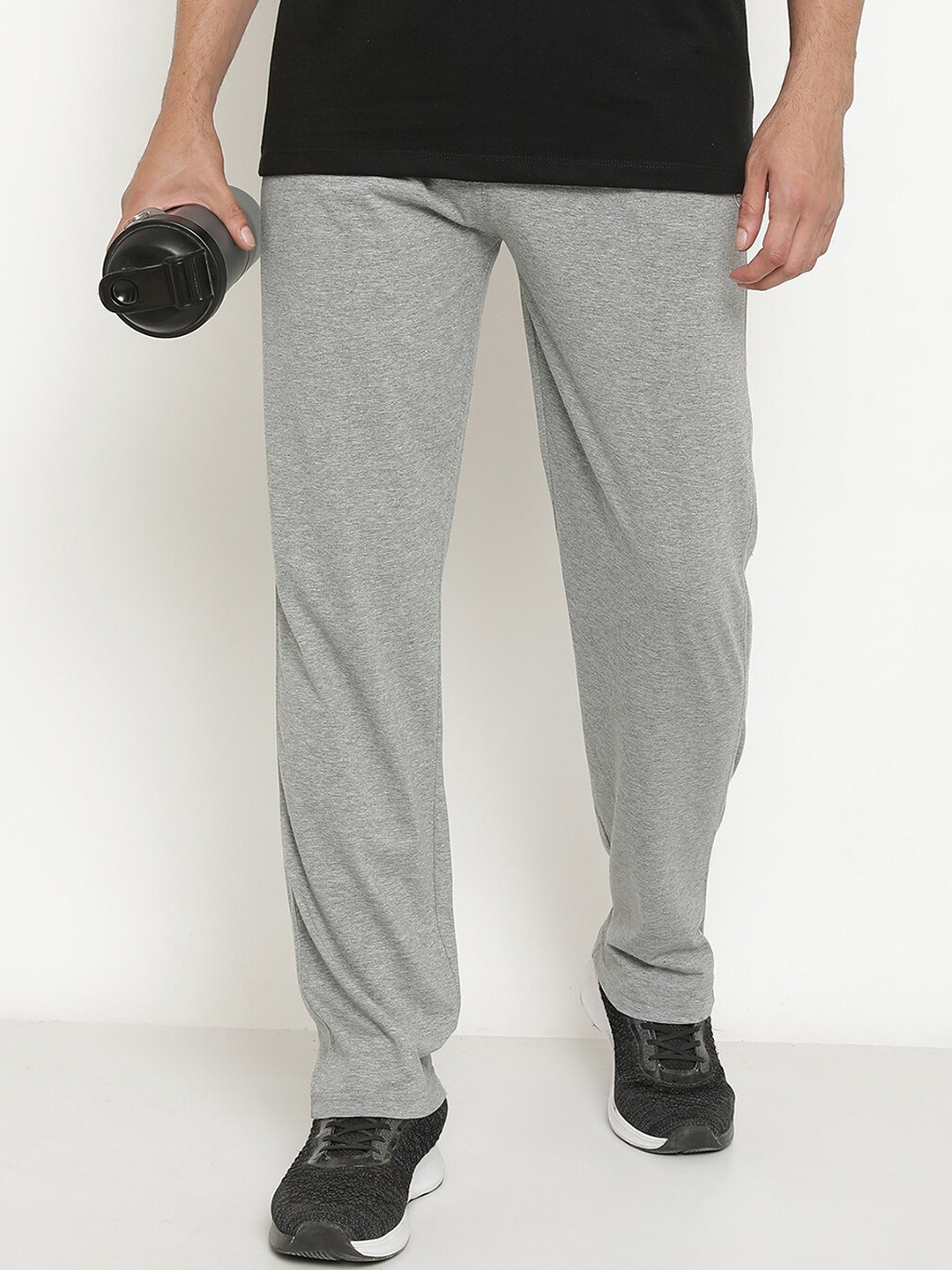 

Octave Men Regular Fit Mid-Rise Cotton Track Pants, Grey