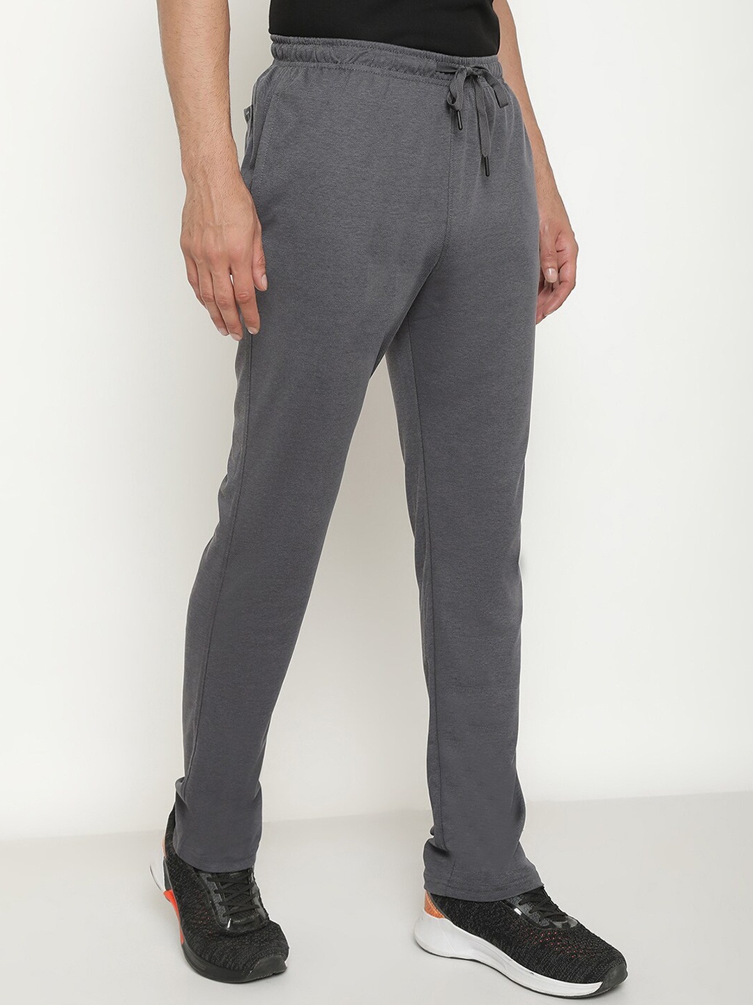 

Octave Men Plus Size Cotton Track Pants, Grey