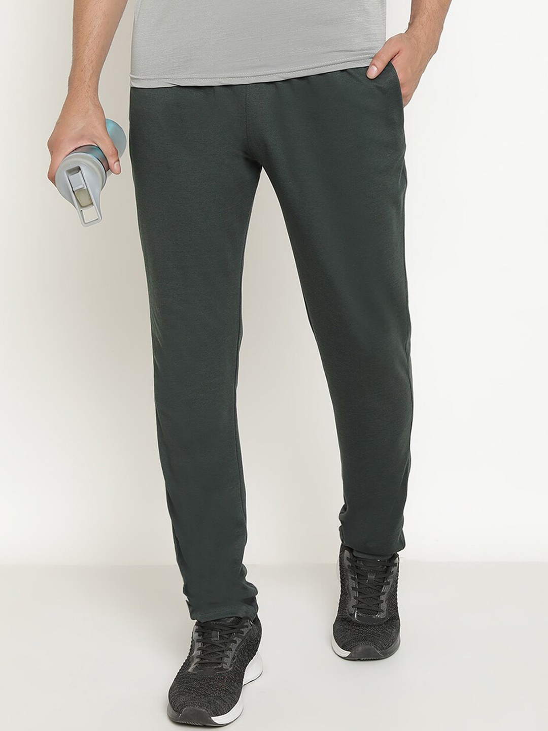 

Octave Men Cotton Track Pants, Green