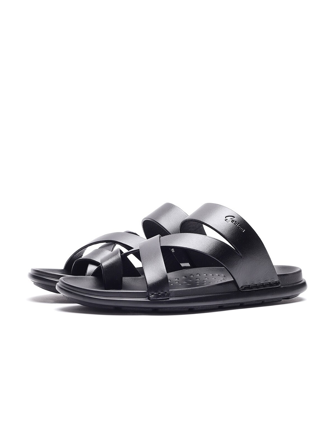 

GABICCI Men Martin Open Toe Leather Comfort Sandals, Black