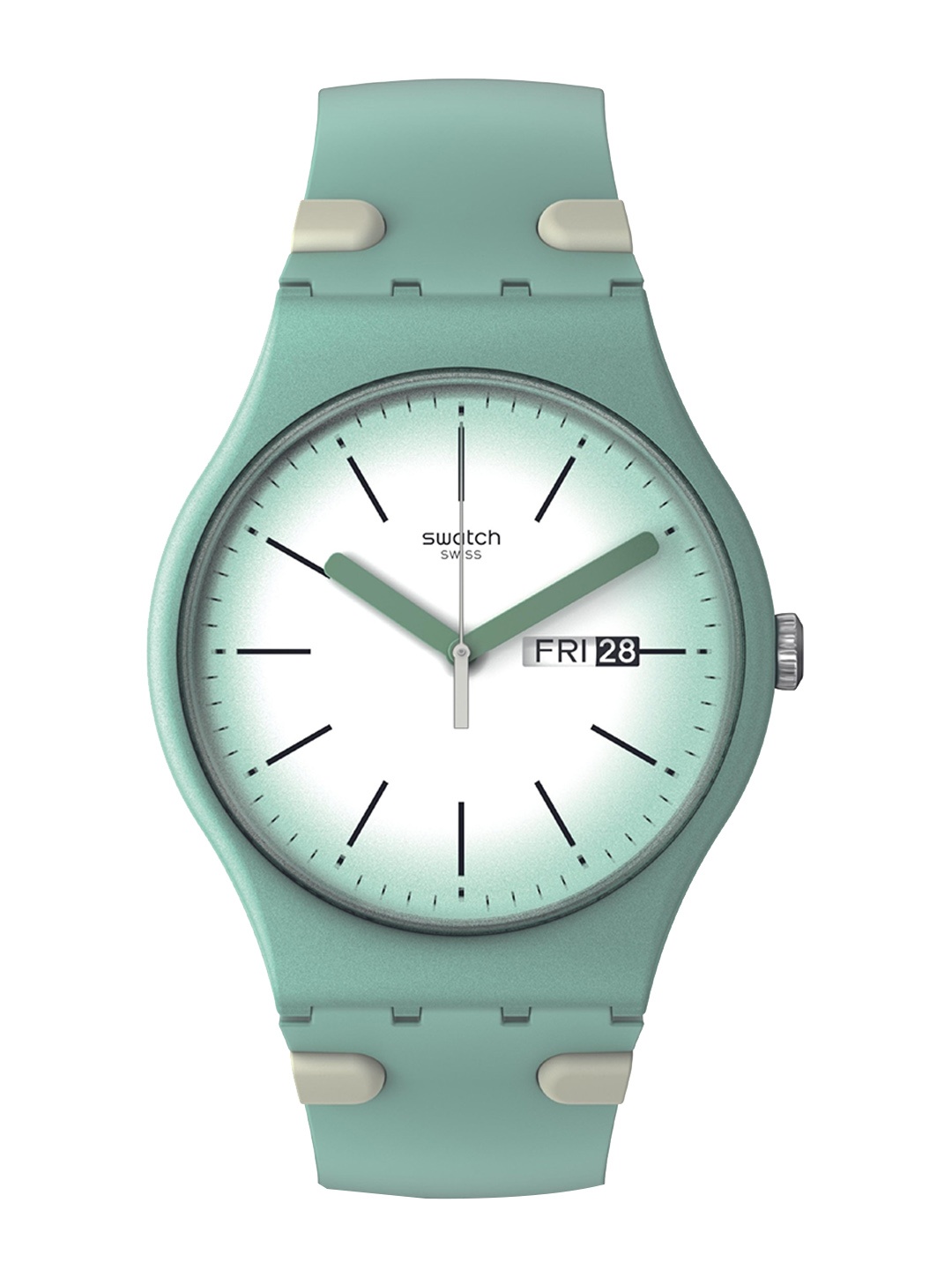 

Swatch Round Dial & Regular Style Analogue Watch SUOG712, Green