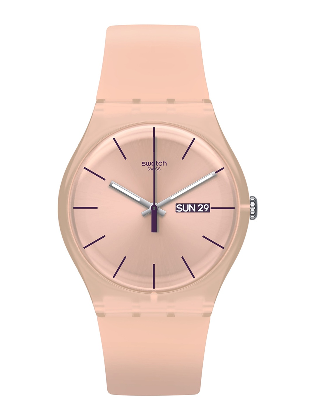 

Swatch Dial & Straps Analogue Watch SUOT700, Pink