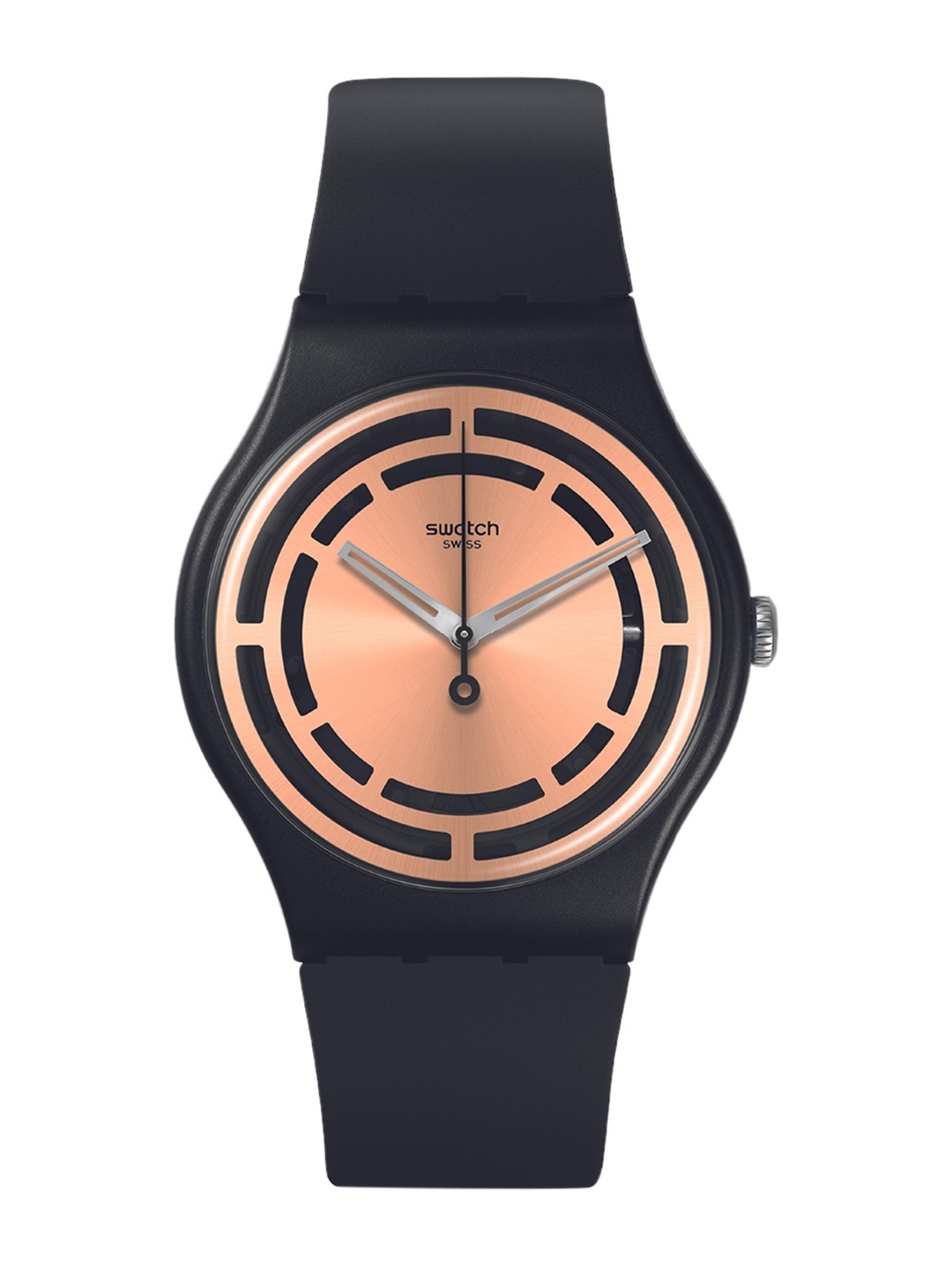 

Swatch Patterned Dial & Straps Analogue Watch SO32B116, Black