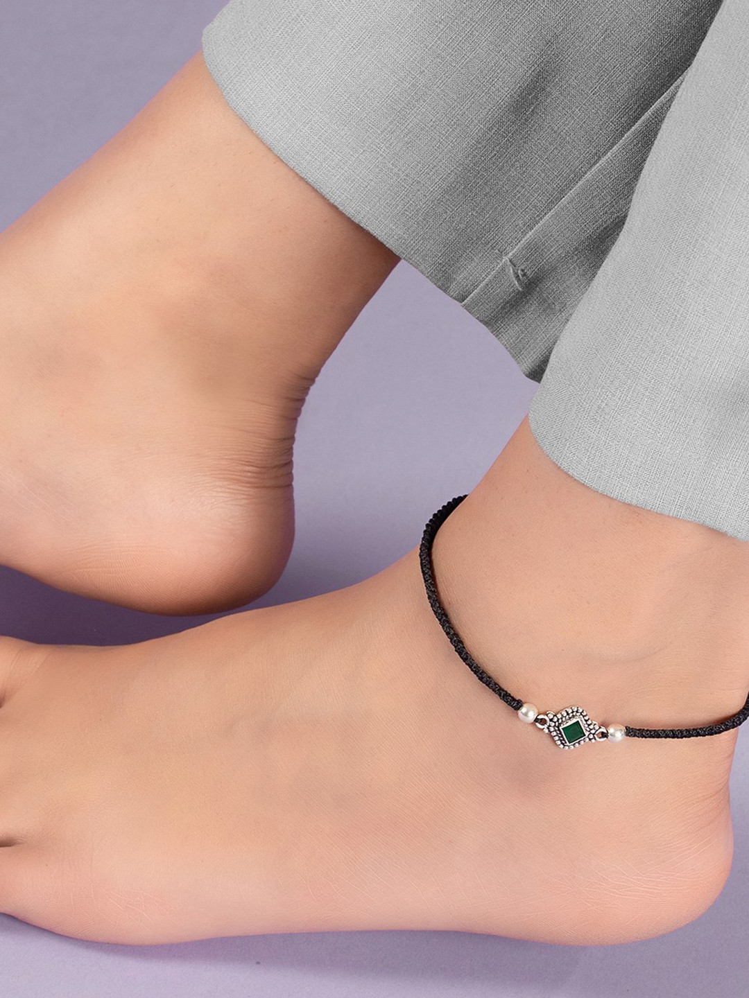 

Zavya Women Silver-Plated 925 Sterling Silver Anklet