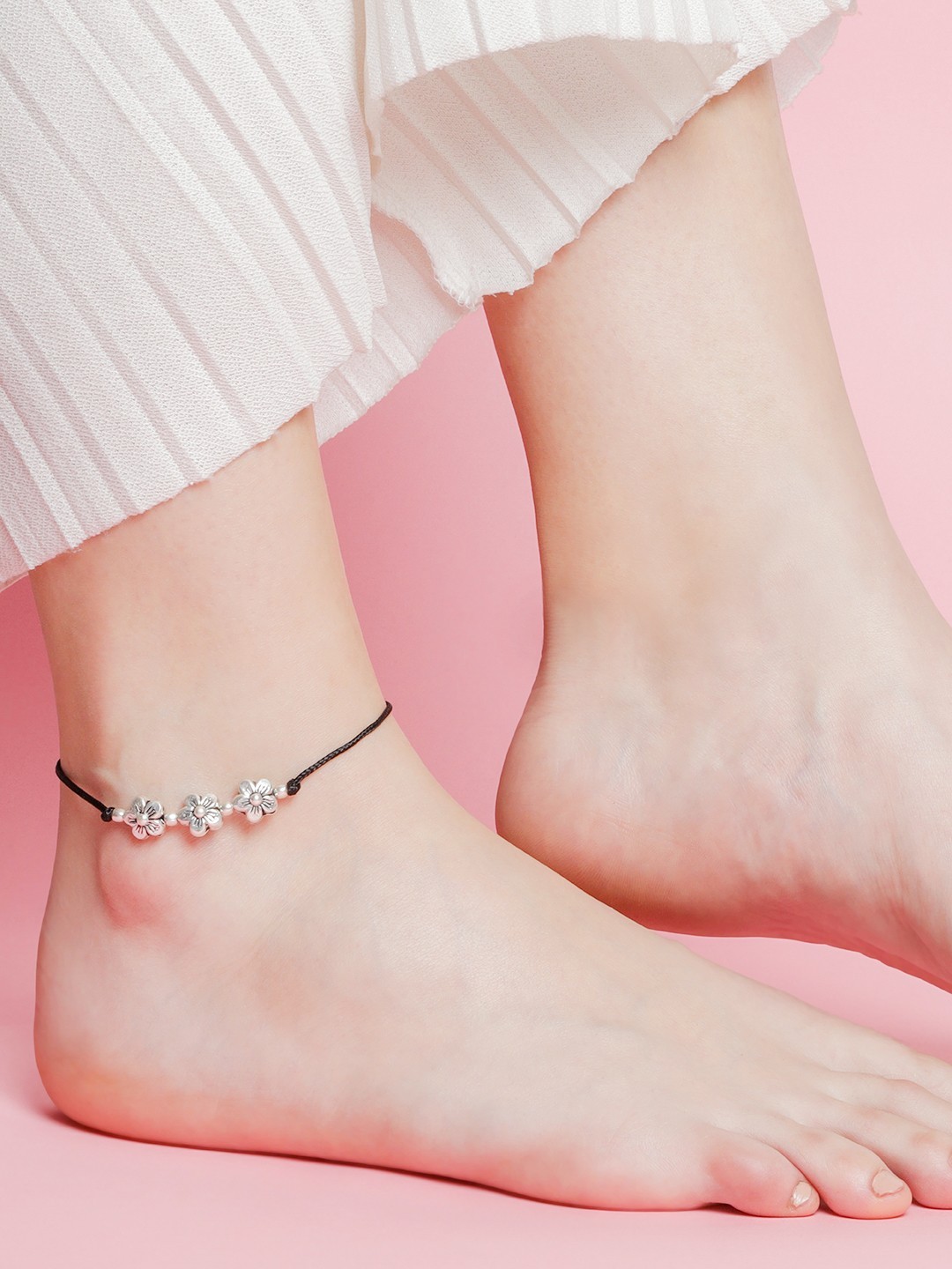 

Zavya Women 925 Sterling Silver-Plated Anklet