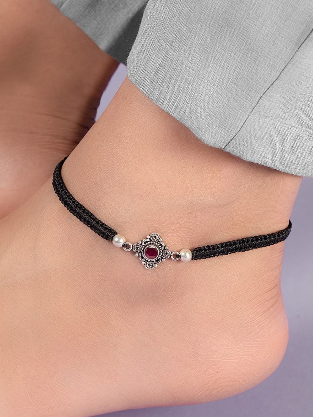 

Zavya Women 925 Sterling Silver Silver Plated Anklet