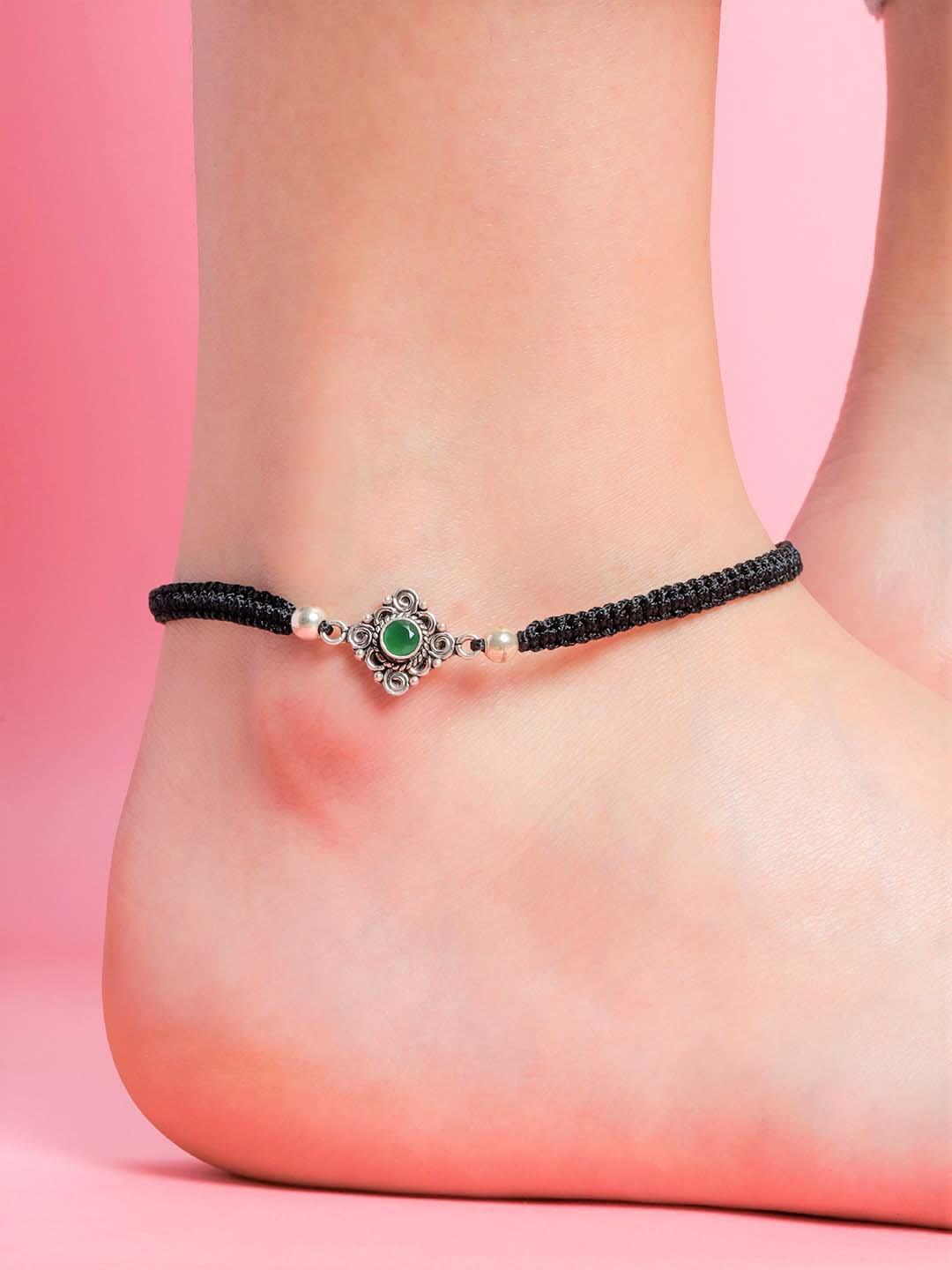 

Zavya 925 Pure Silver Silver-Plated Anklet