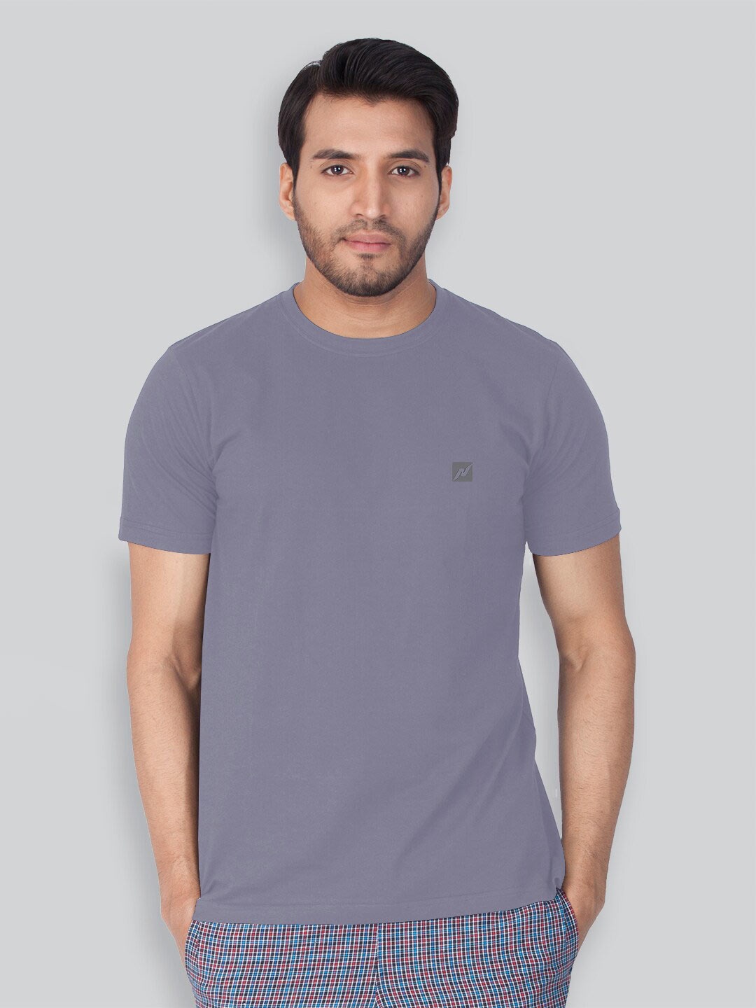 

LUX NITRO Round Neck Lounge Tshirt, Grey