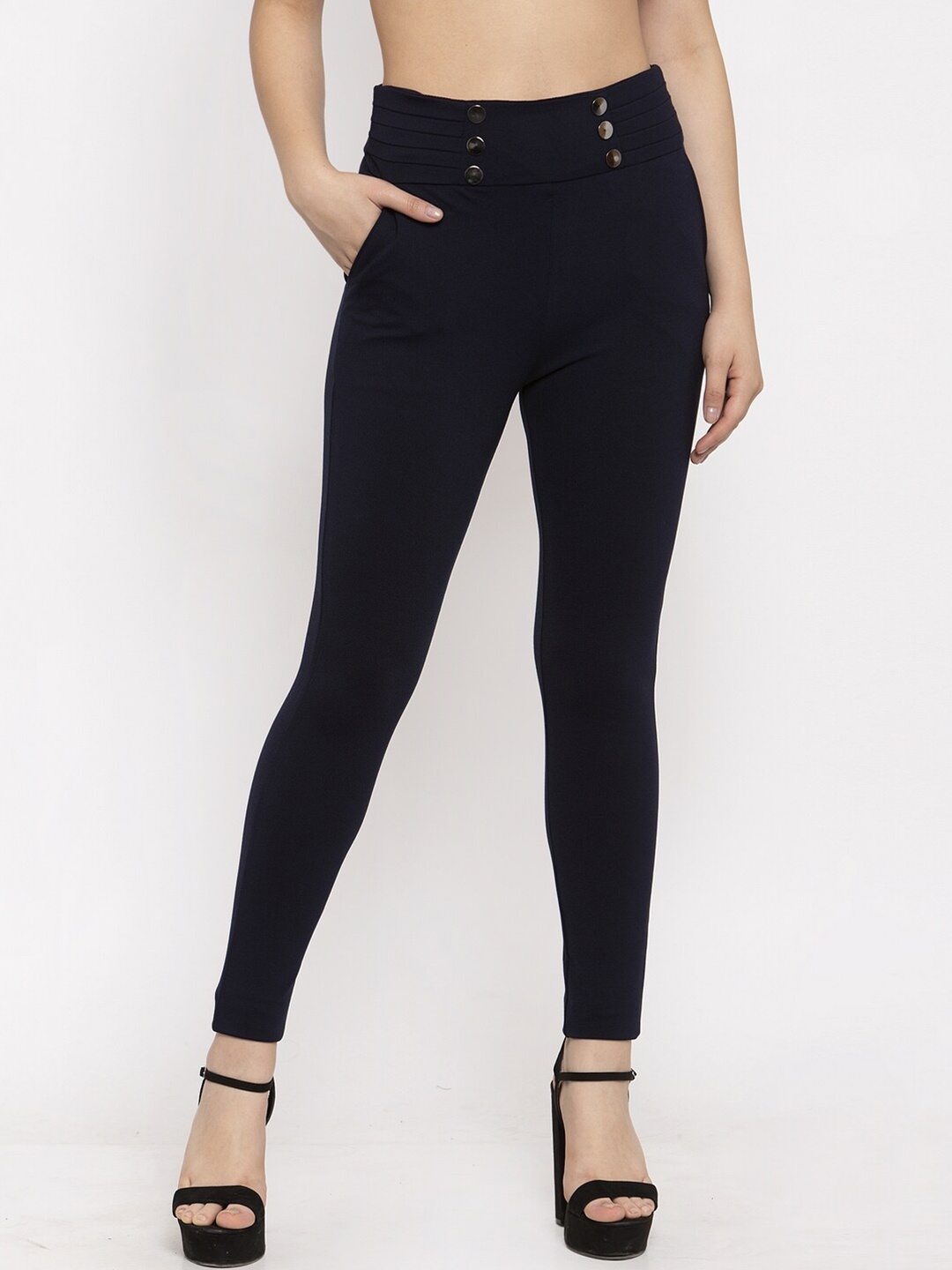 

Clora Creation Women Regular Fit Jeggings, Navy blue