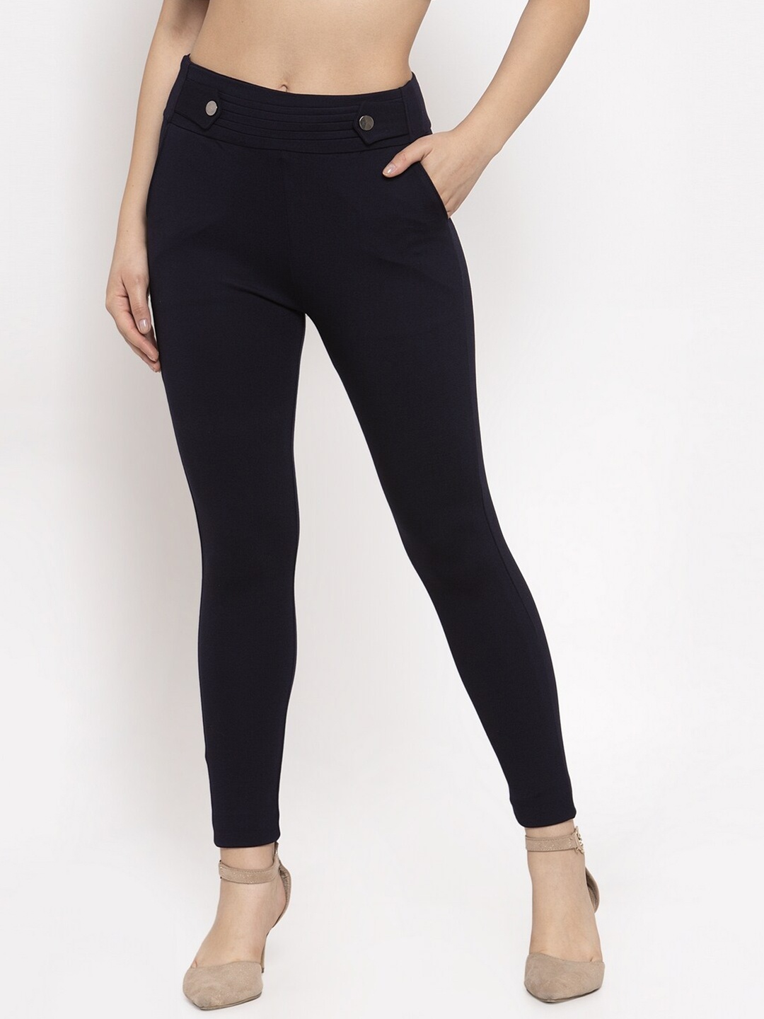 

Clora Creation Women Skinny Fit Jeggings, Navy blue