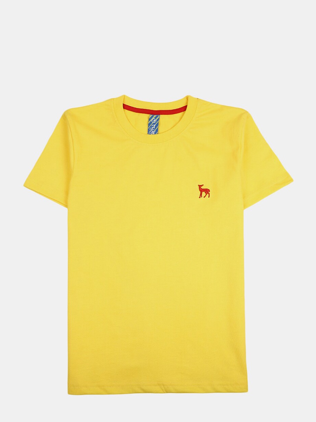 

V-Mart Boys Round Neck Cotton T-Shirt, Yellow