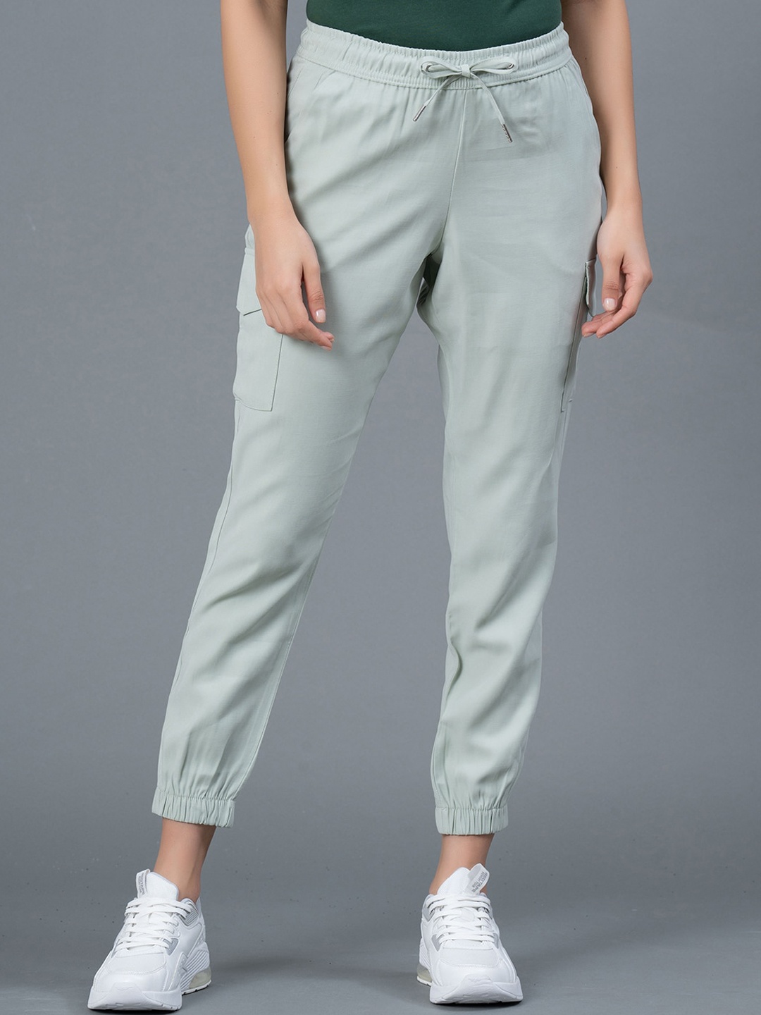 

Mode by Red Tape Women Mid-Rise Joggers, Green
