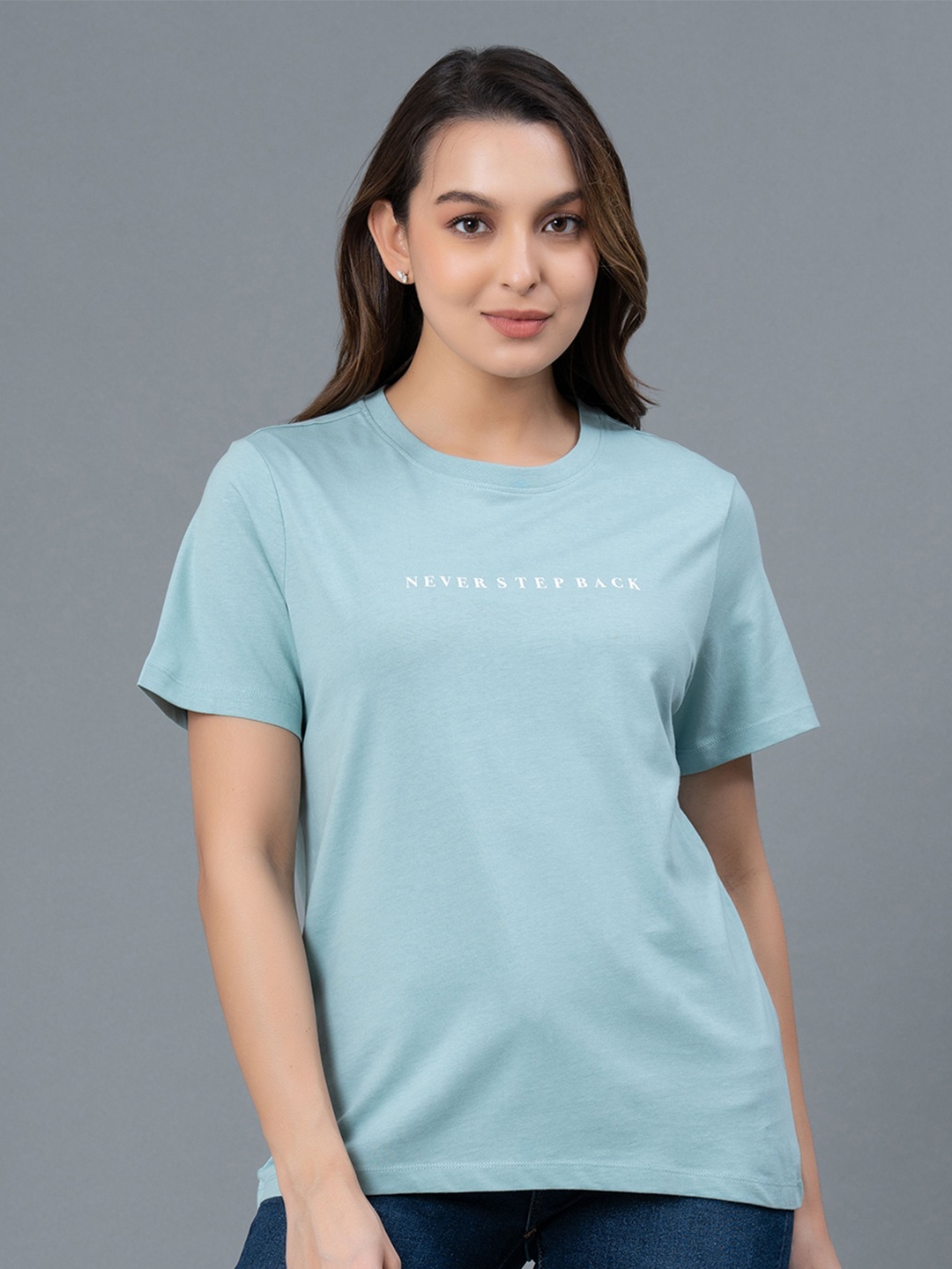 

Mode by Red Tape Round Neck Pure Cotton T-Shirt, Green