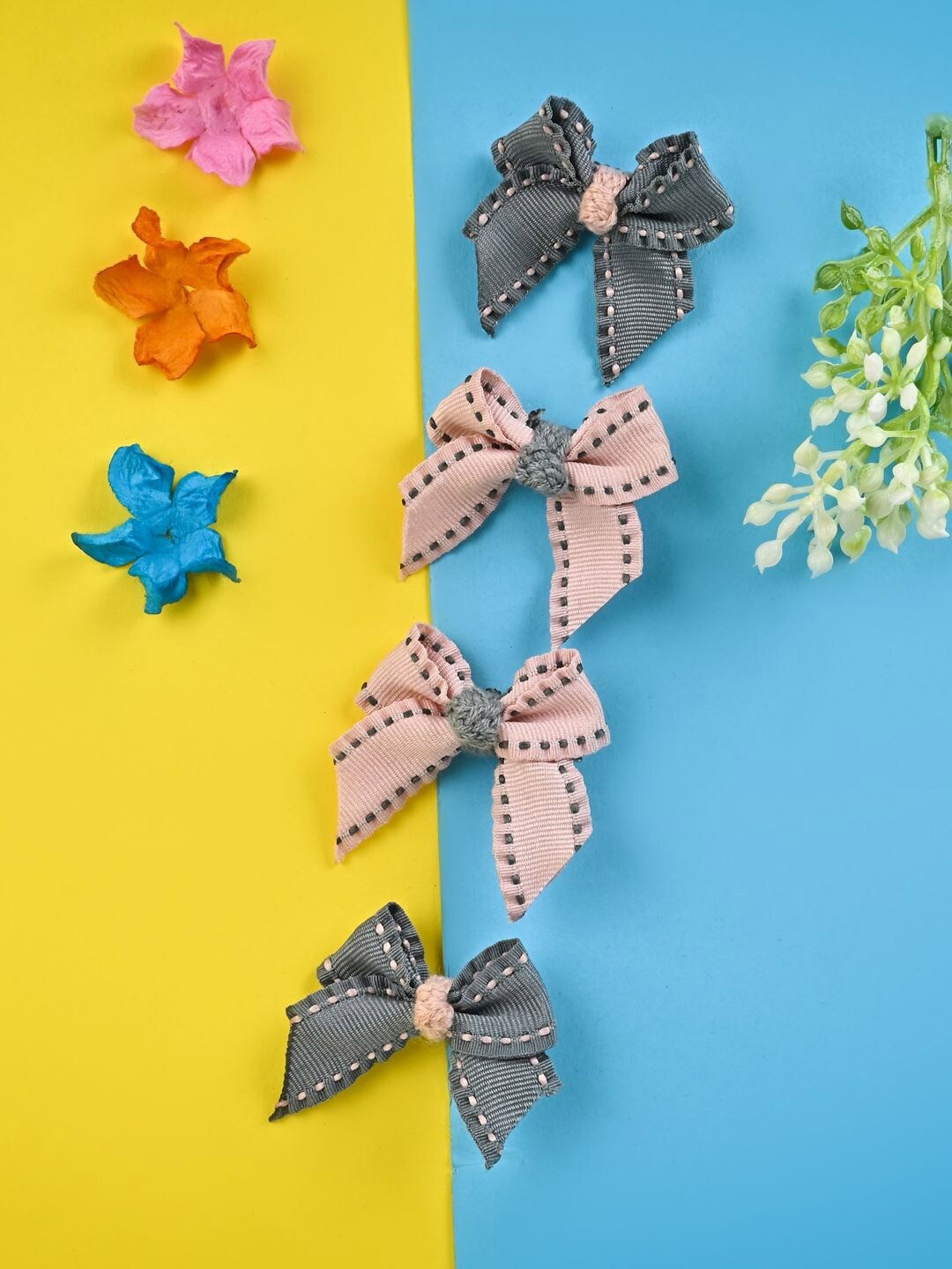 

Asthetika Kids Girls Set of 4 Alligator Hair Clip, Pink