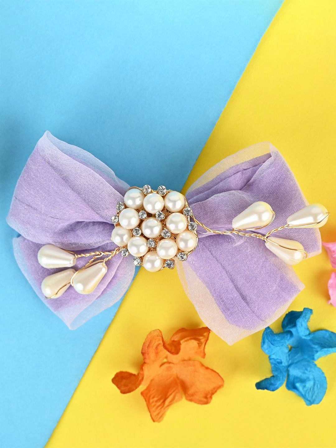 

Asthetika Kids Girls Embellished Alligator Hair Clip, Purple