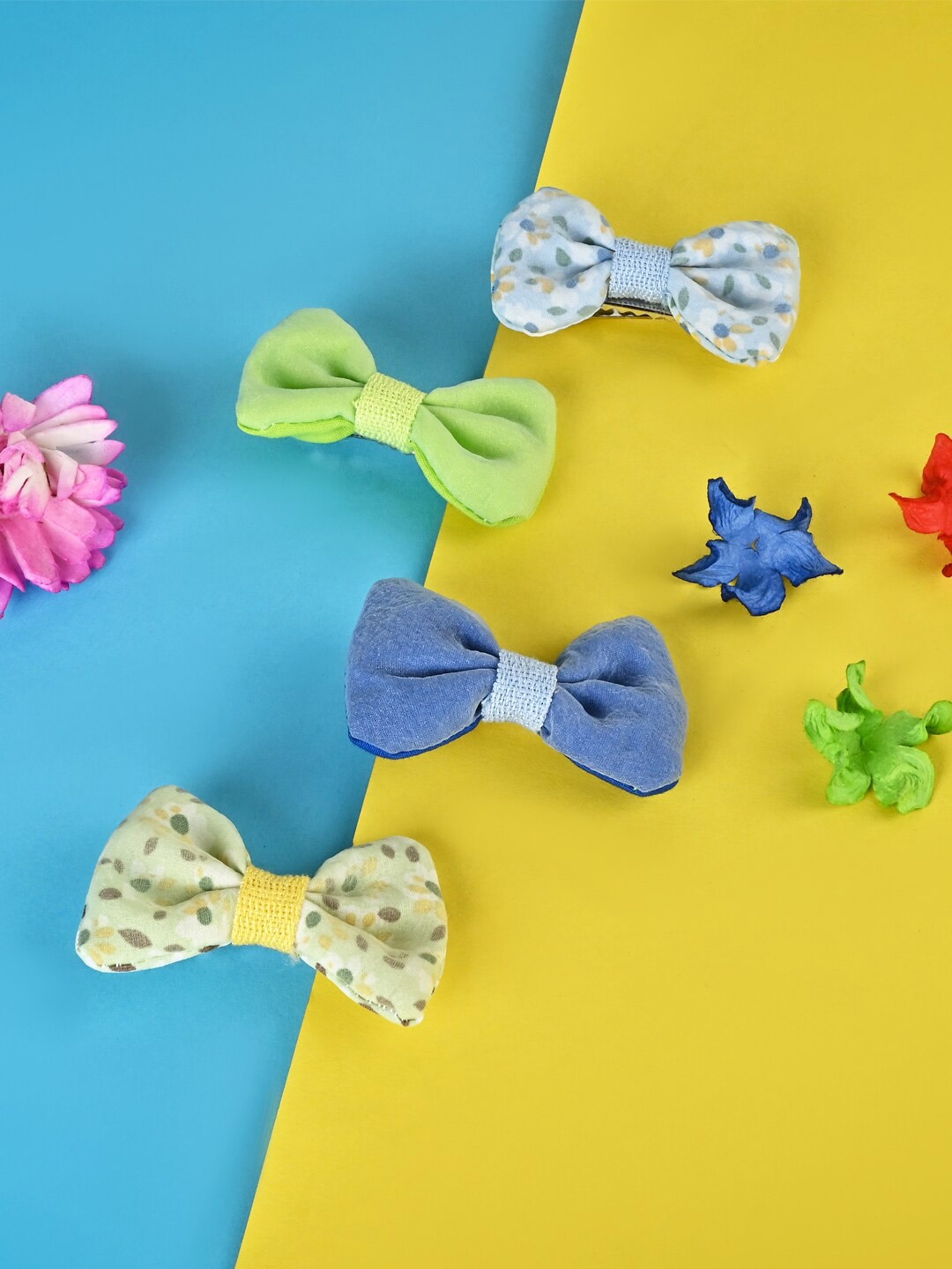 

Asthetika Kids Girls Set of 4 Alligator Hair Clip, Blue