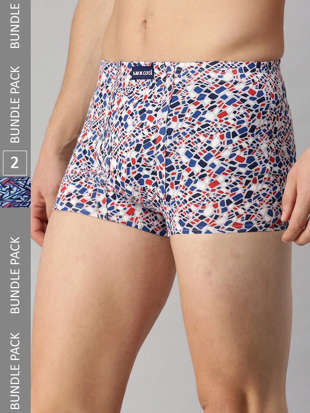 

Lux Cozi Men Pack Of 2 Assorted Cotton Trunks COZI_BIGSHOT_SL_PRINT_IE_AST4_2PC