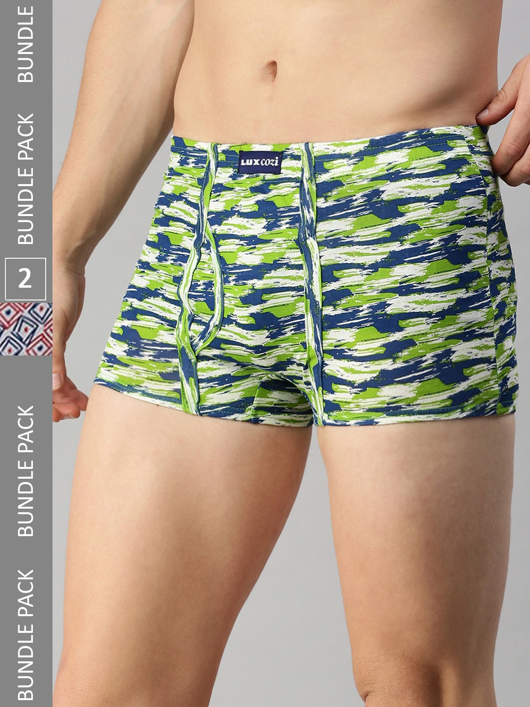 

Lux Cozi Men Pack Of 2 Assorted Cotton Trunks COZI_BIGSHOT_SL_PRINT_IE_AST3_2PC