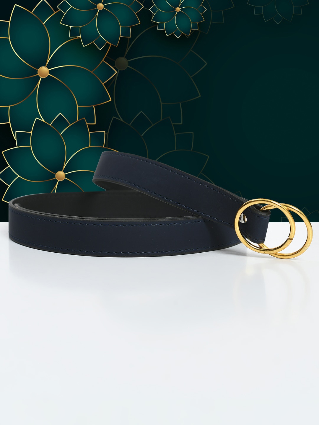

Kastner Women Slider Buckle Artifical Leather Belt, Black