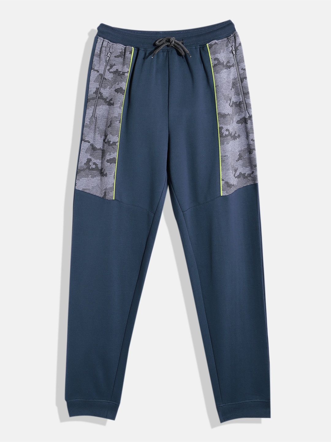 

HERE&NOW Boys Camouflage Printed Joggers, Blue
