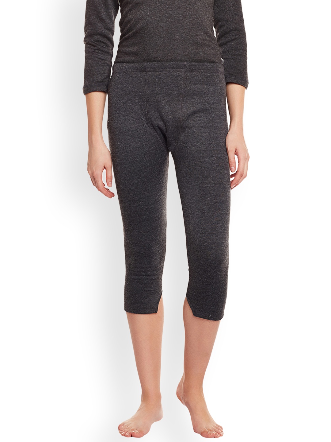 

VIMAL Women Charcoal Grey Thermal Capris