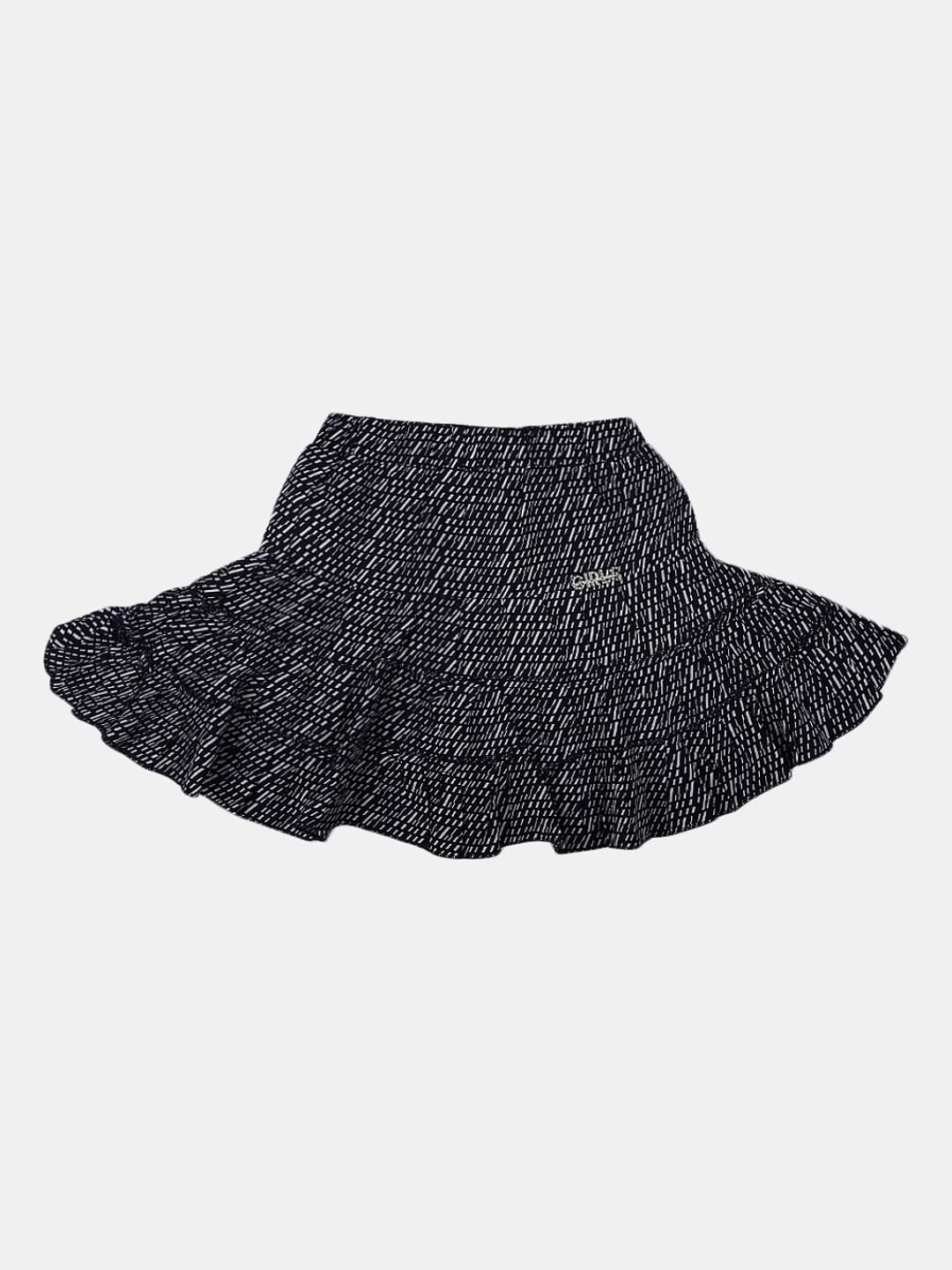 

V-Mart Girls Geometric Printed Knee Length Slip-On A-Line Skirt, Navy blue