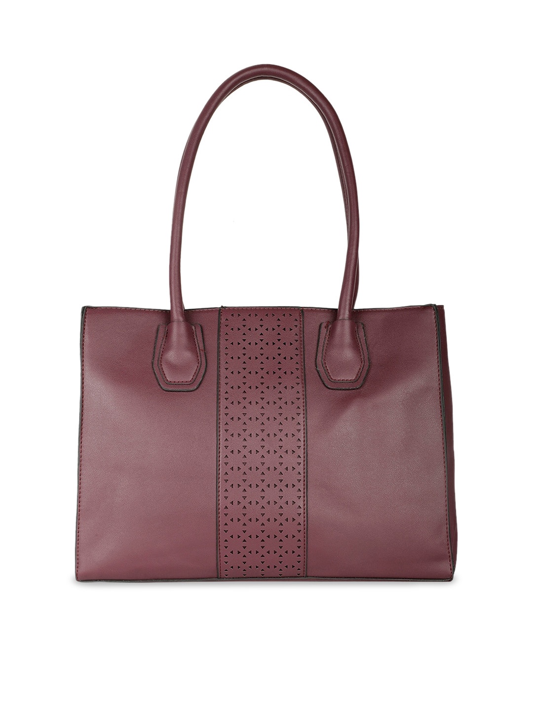 

Marie Claire Textured Structured Shoulder Bag, Maroon