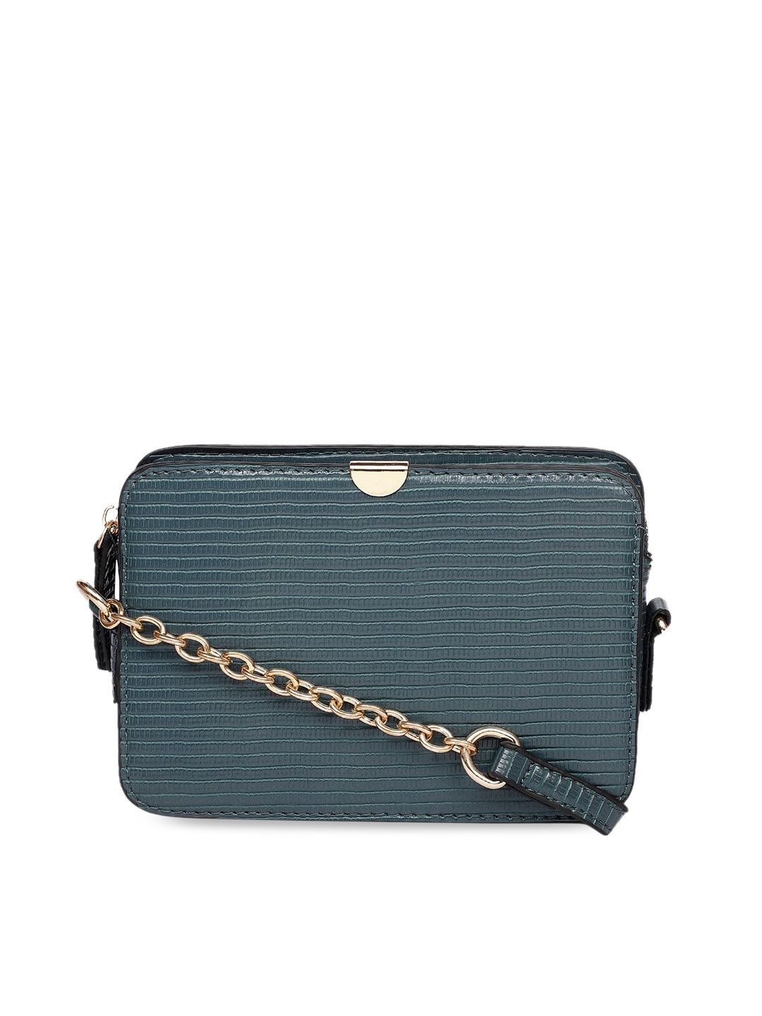 

Marie Claire Navy Blue Textured Structured Sling Bag