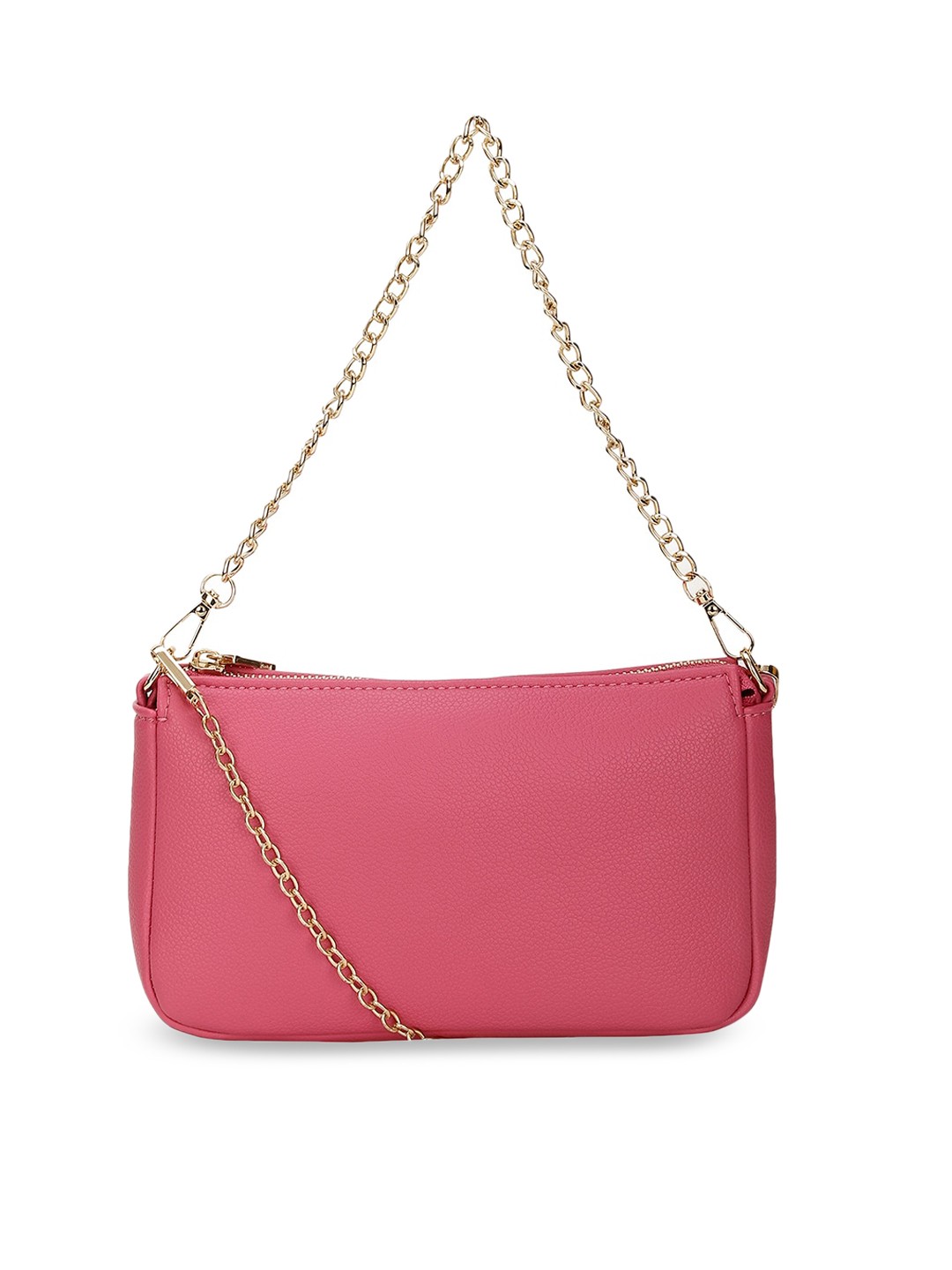 

Marie Claire Pink Textured Structured Shoulder Bag