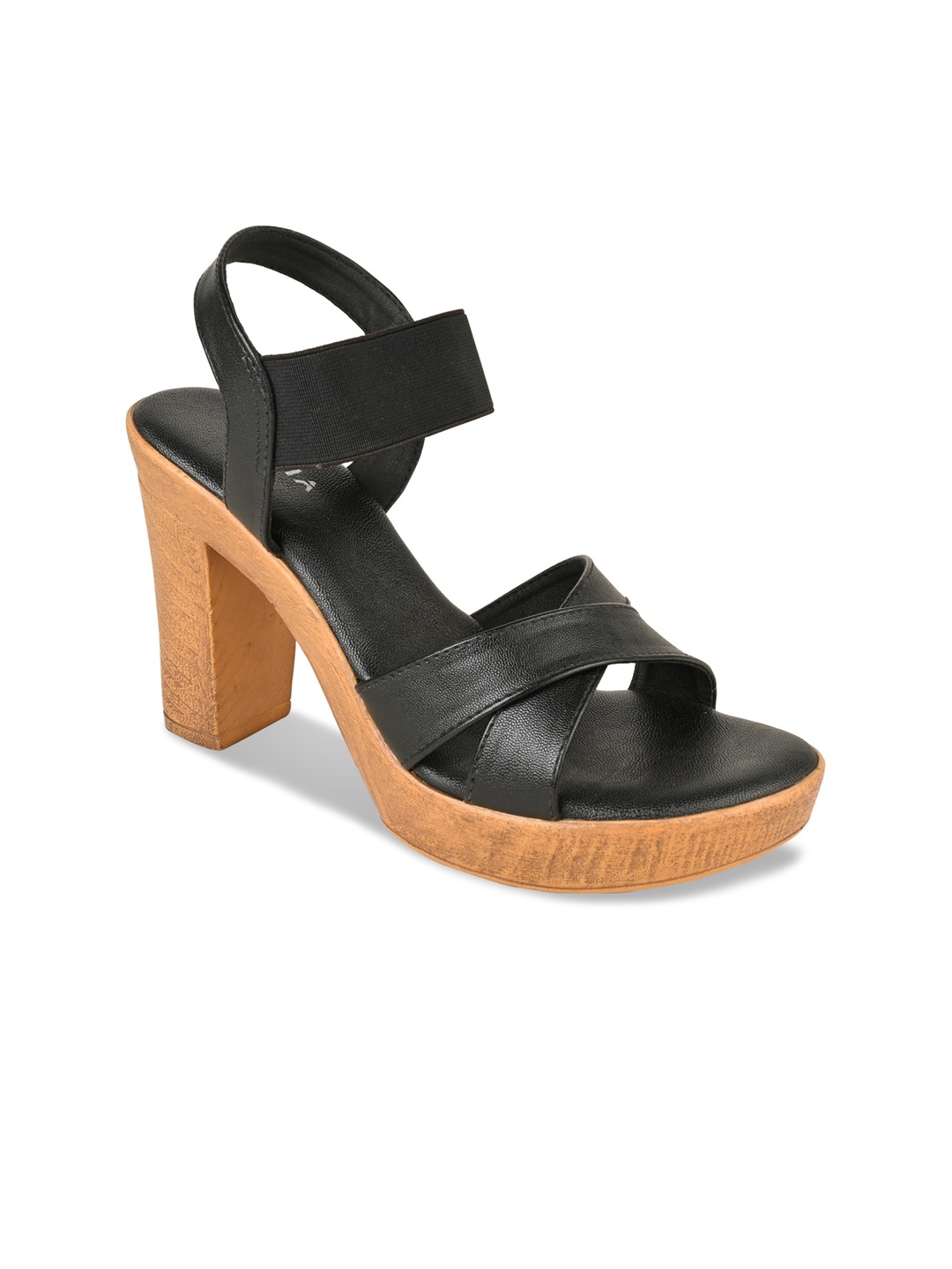 

Rocia Textured Platform Heels, Black