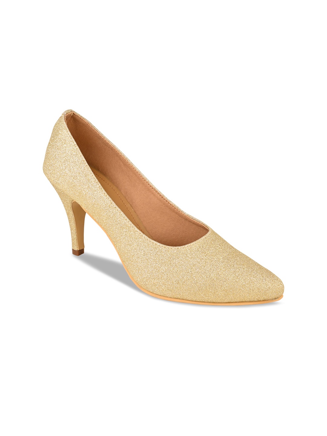 

Rocia Women Embellished Pointed Toe Slim Pumps, Gold