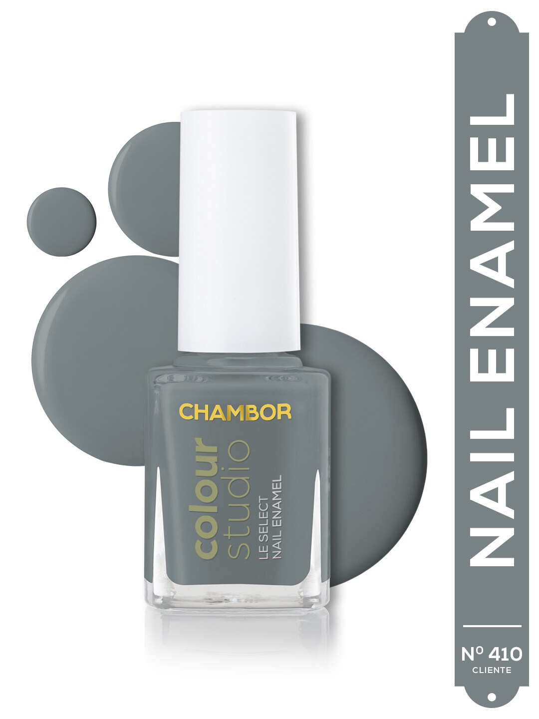 

Chambor Le Select Quick Drying & Chip Resistant Nail Enamel 10 ml - Cliente N 410, Grey