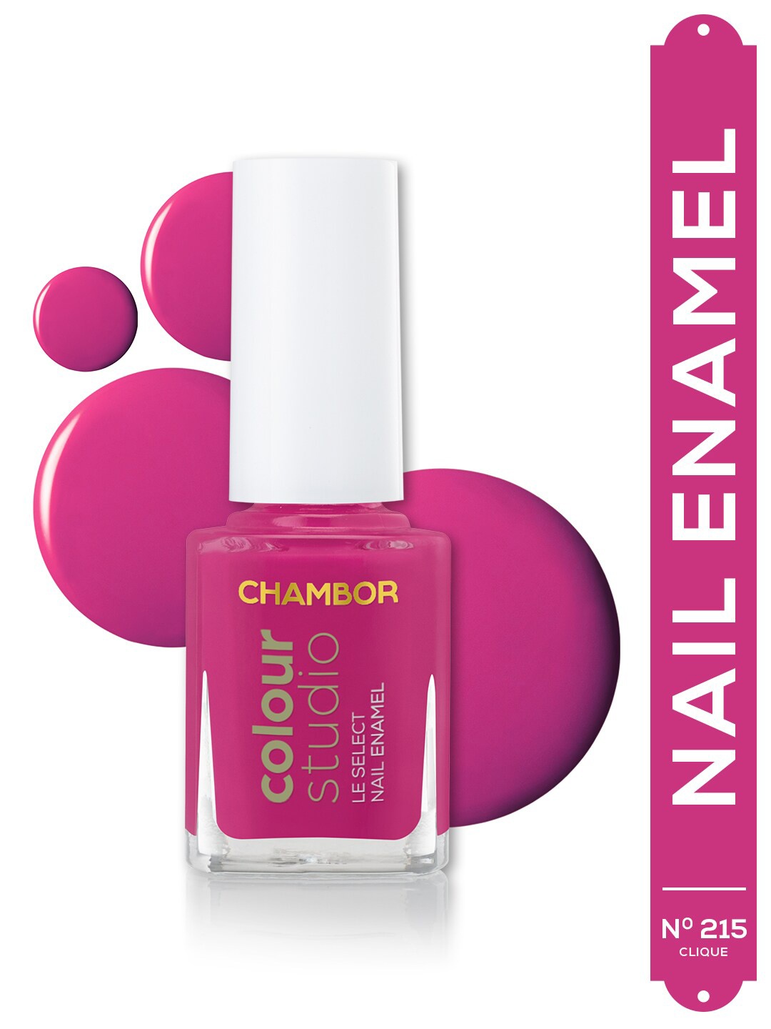 

Chambor Le Select Quick Dry Nail Enamel 10ml - Clique N 215, Pink
