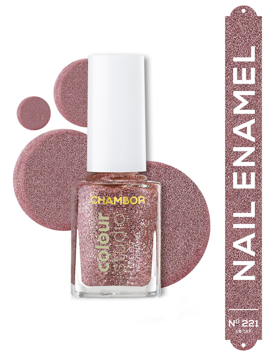 

Chambor Le Select Color Studio Quick Dry Nail Enamel 10ml - Le Taf N 221, Pink