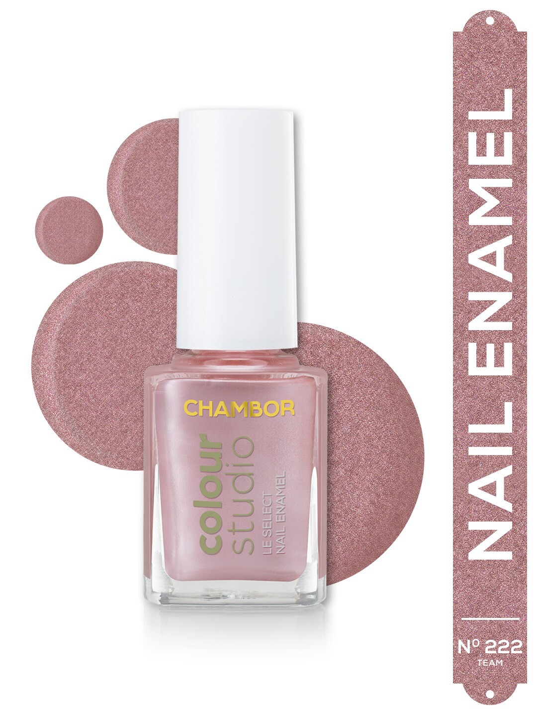 

Chambor Le Select Quick Dry Nail Enamel 10ml - Team N 222, Pink