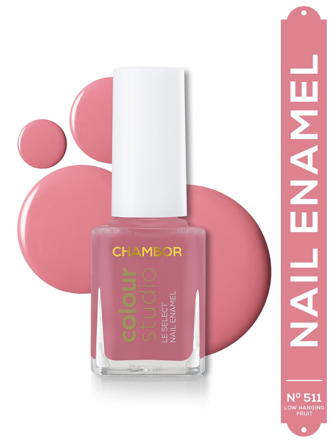 

Chambor Le Select Quick Dry Nail Enamel 10ml - Low Hanging Fruit N 511, Pink