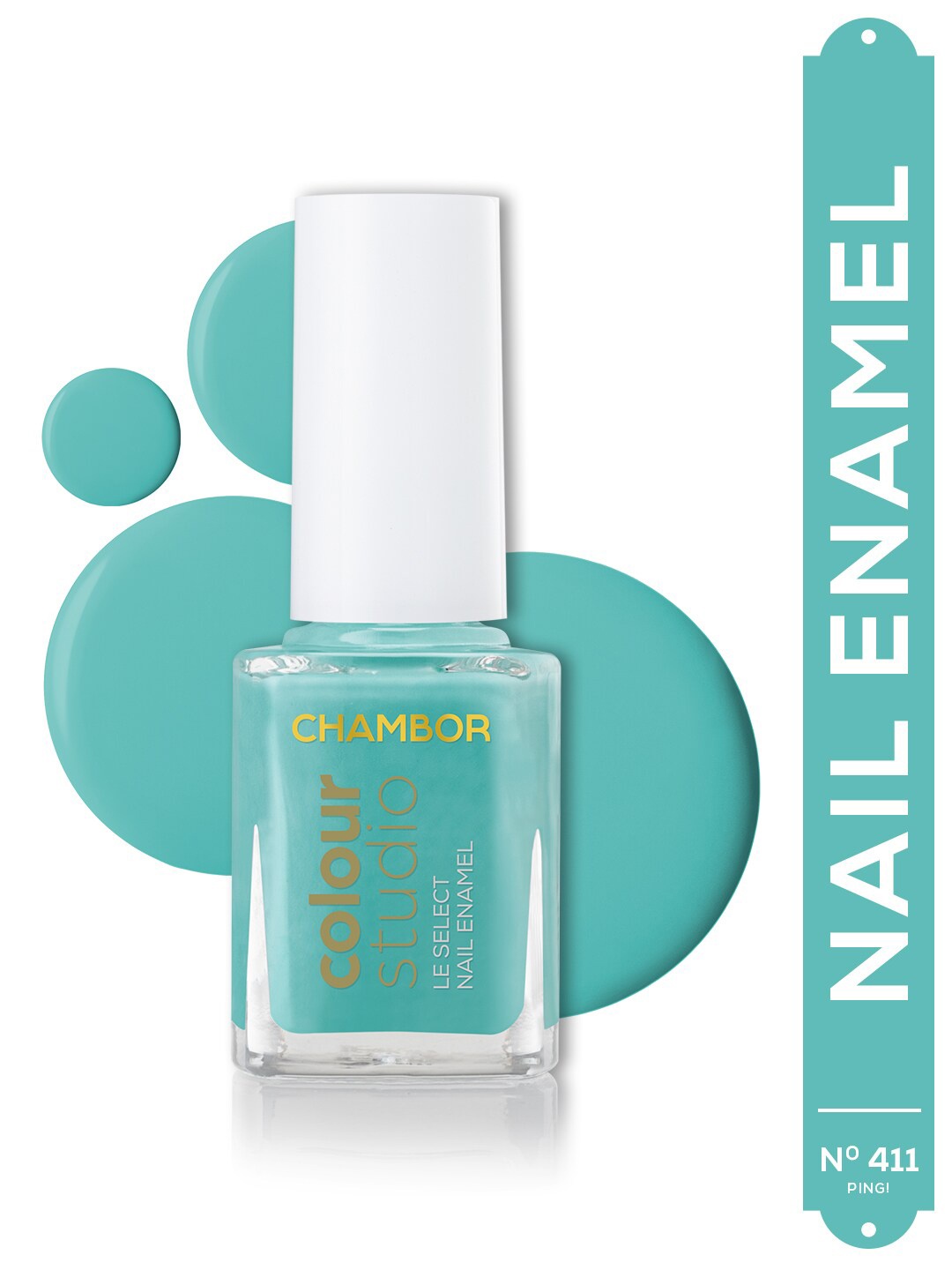 

Chambor Le Select Quick Drying & Chip Resistant Nail Enamel 10 ml - Ping N 411, Blue