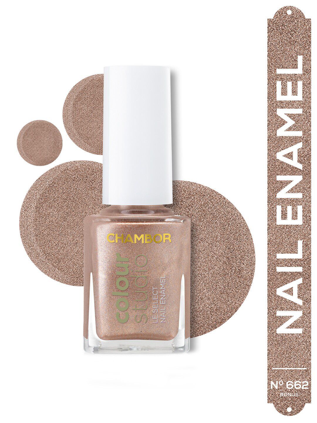 

Chambor Le Select Quick Drying & Chip Resistant Nail Enamel 10 ml - Bonus N 662, Pink