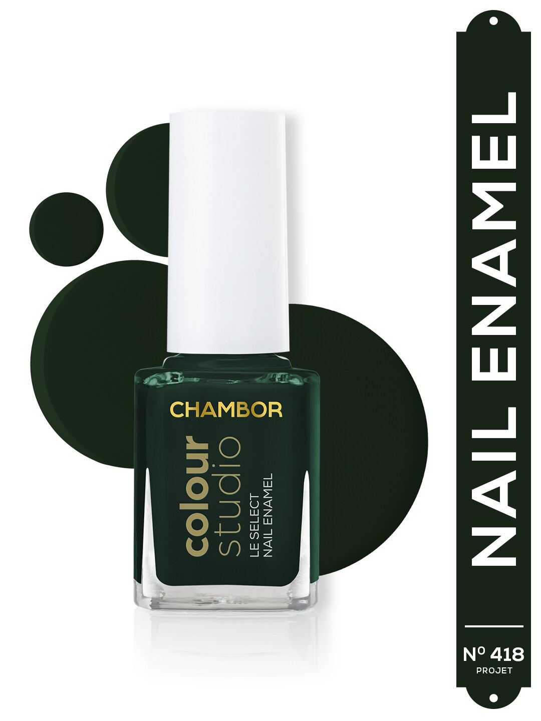 

Chambor Le Select Color Studio Quick Dry Nail Enamel 10ml - Projet N 418, Green