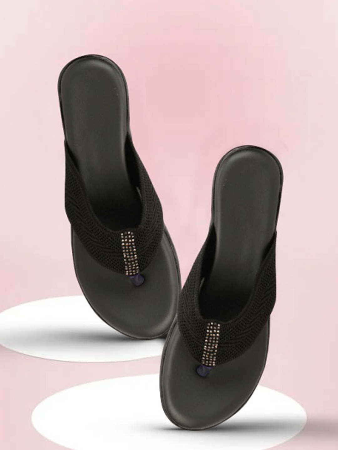 

DEAS Woven Design Comfort Heels, Black