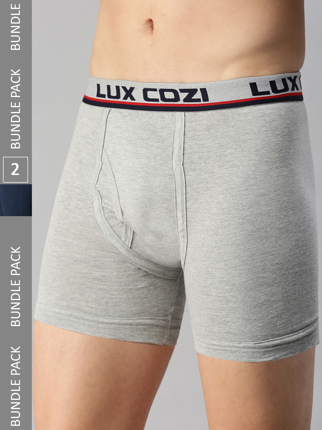 

Lux Cozi Men Pack Of 2 Combed Cotton Trunks VANumber-COZI_LONGS_ICDF_MBLU_GM_2PC, Blue