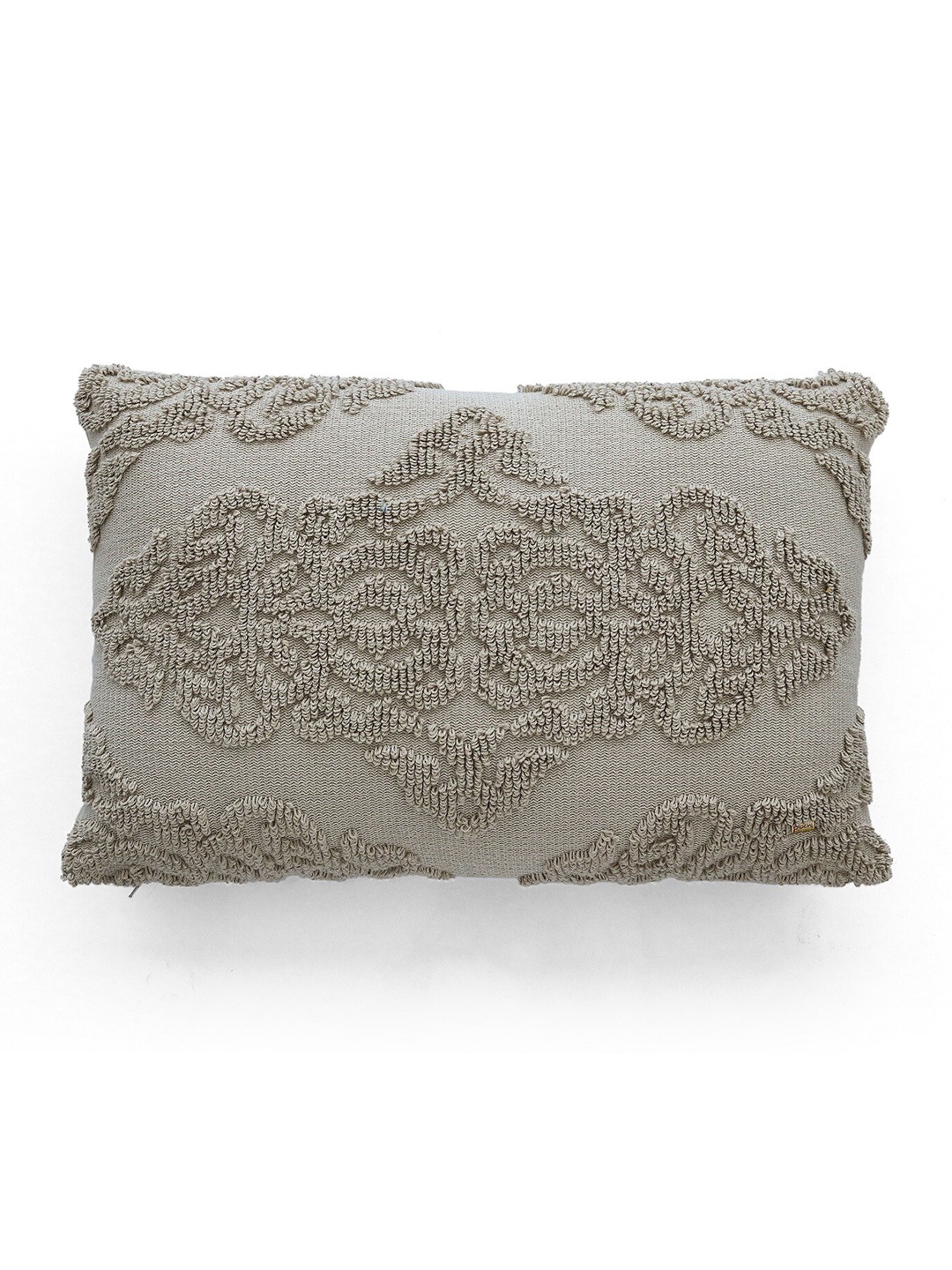 

Pluchi Damask Grey Embroidered Rectangle Cushion Cover