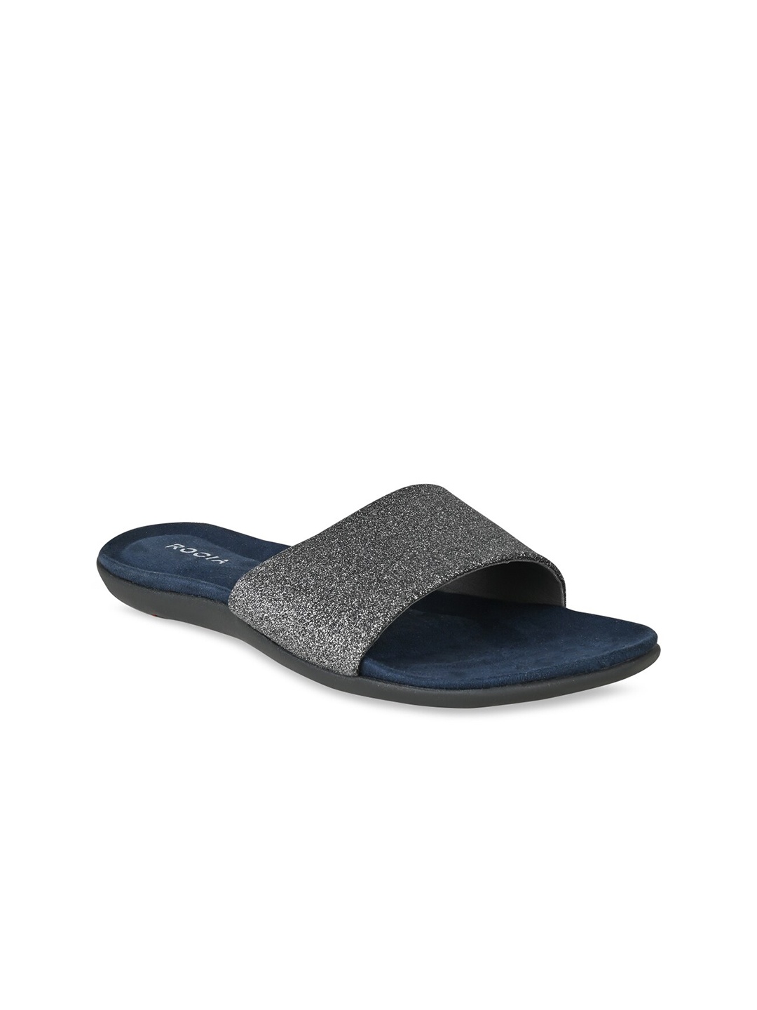 

Rocia Embellished Open Toe Flats, Navy blue