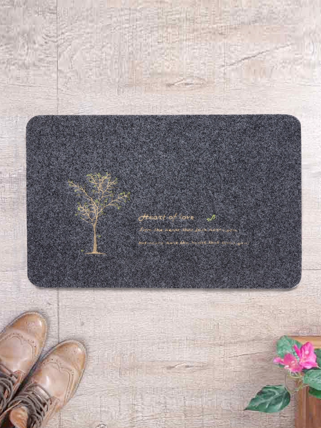 

Cortina Grey Patterned Rectangular Doormat