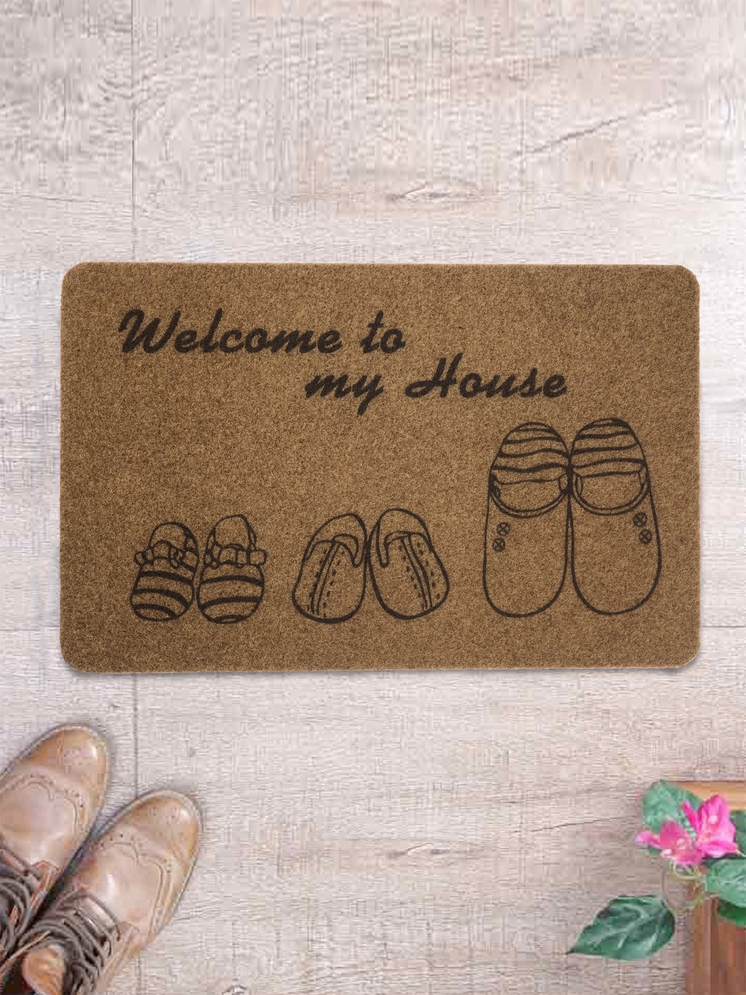 

Cortina Brown Patterned Rectangular Doormat