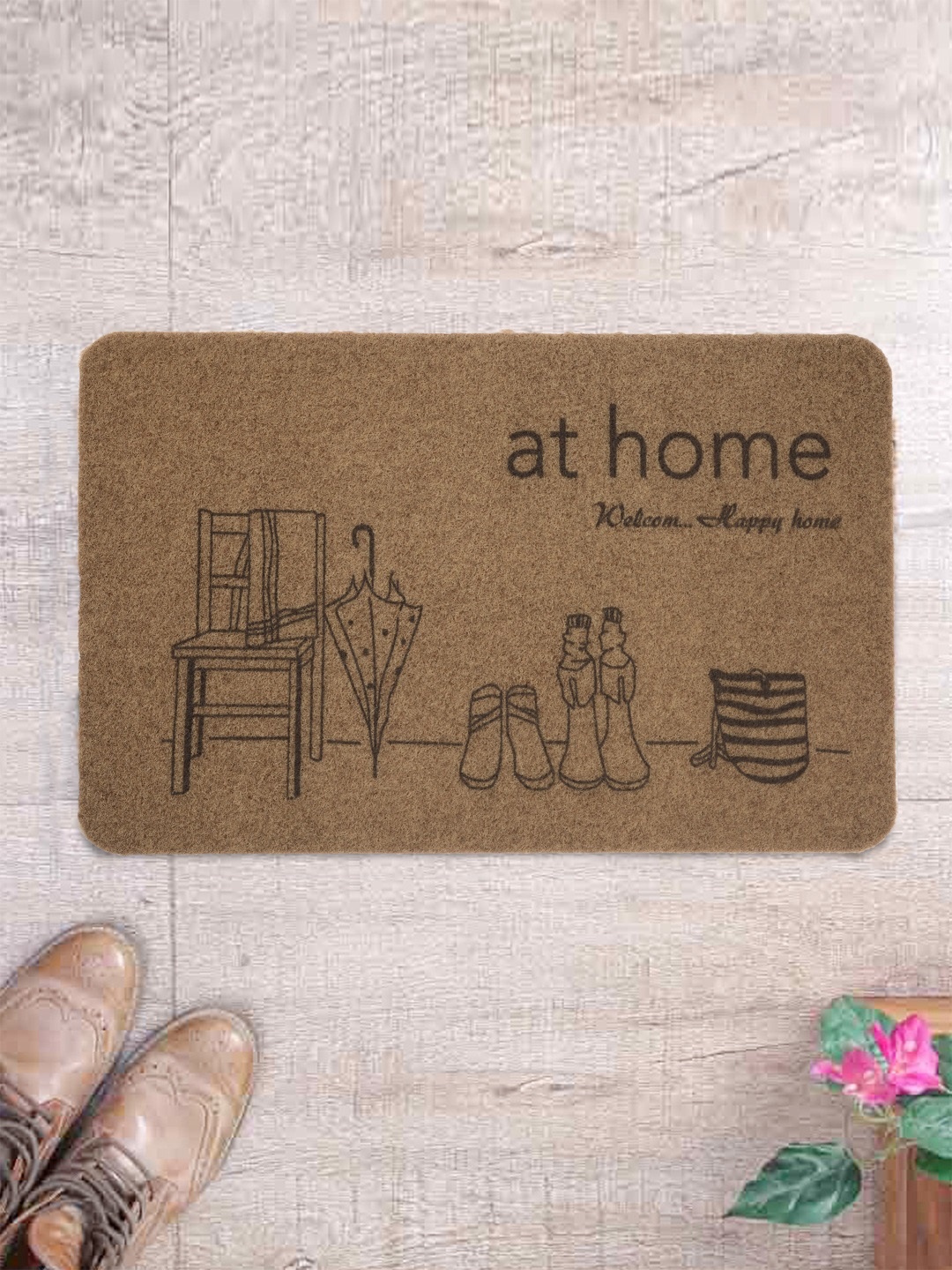 

Cortina Brown Patterned Rectangular Doormat