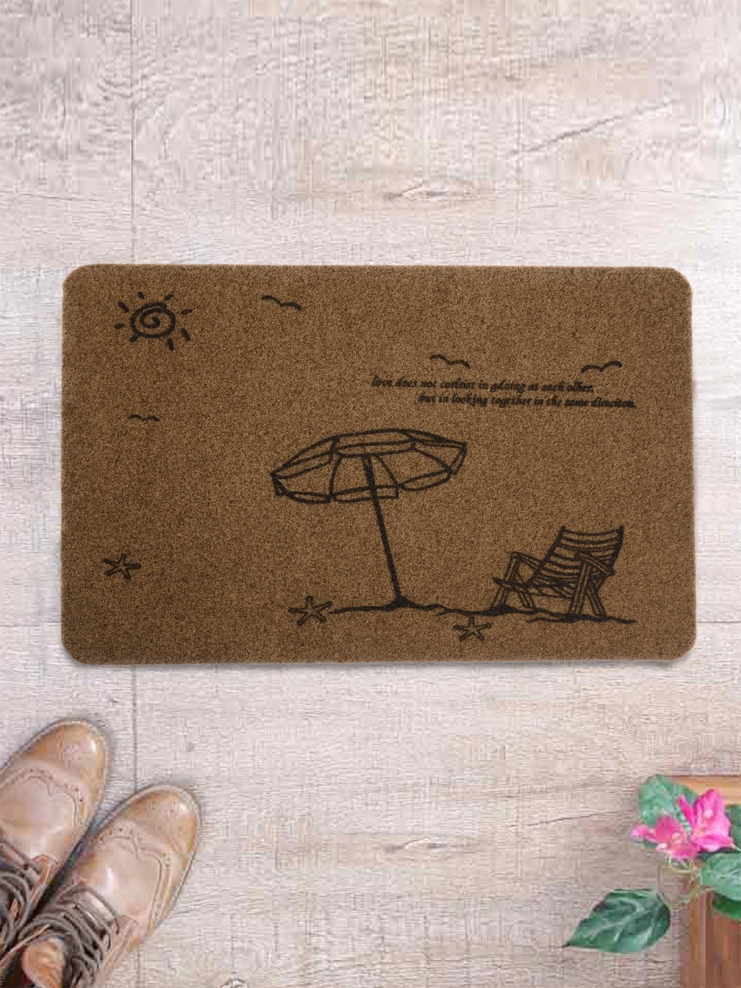 

Cortina Brown Patterned Rectangular Doormat